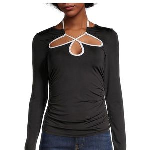 NWT Jonathan Simkhai Adri Cut Out top